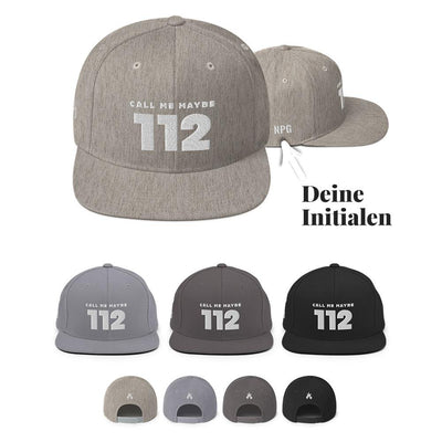 Feuerwehr Cap "Call me maybe 112" Unisex Snapback