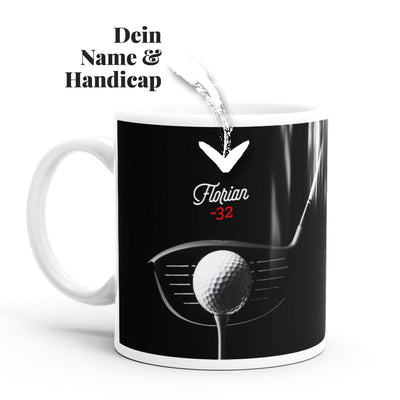 "Black Beauty" Golf Tasse mit Deinem Namen