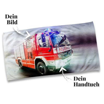 Feuerwehr Handtuch mit Deinem Bild