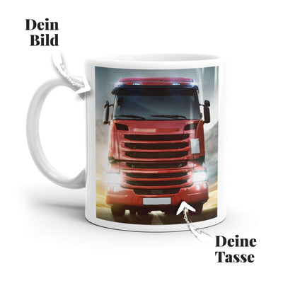 Trucker Tasse mit Deinem LKW